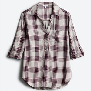 Plaid Henley Top - Bundle for discounted shipping!